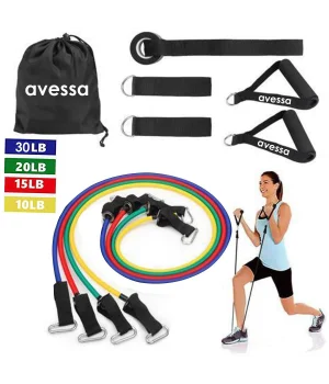 Avessa 4 Lü Direnç Lastiği Seti 10 Parça ECS-400