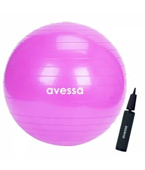 Avessa 75 cm Pilates Topu Pembe Pompalı