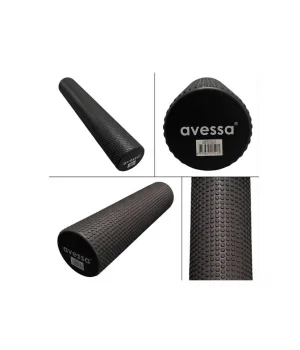 Avessa Afr Masajlı Uzun Foam Roller Siyah 90X15 Cm