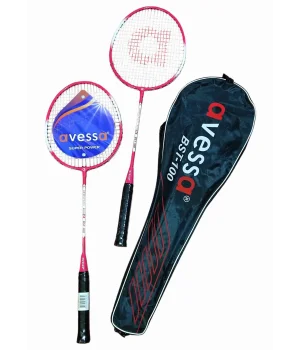Avessa Bst-100K Badmington Raket Set Kırmızı