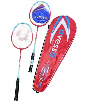 Avessa Bst-500K Badmington Profesyonel Raket Set Kırmızı