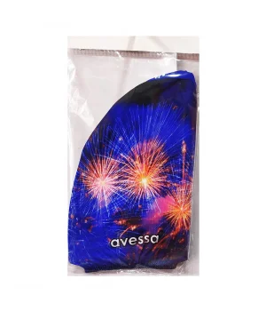 Avessa Dijital Baskılı Mavi Desenli Bez Bone BB10-6