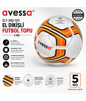 Avessa Elt-280-105 El Dikişli Futbol Topu No5 Sarı