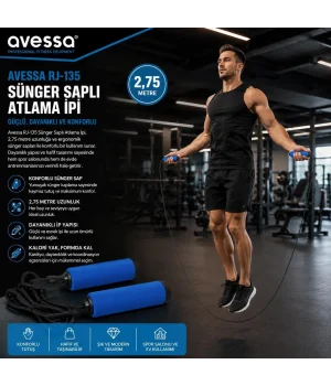 Avessa Jr-135 Sünger Saplı Atlama İpi