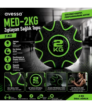 Avessa Med-2Kg Zıplayan Sağlık Topu 2 Kg