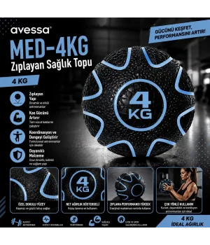 Avessa Med-4 Zıplayan Sağlık Topu 4 Kg