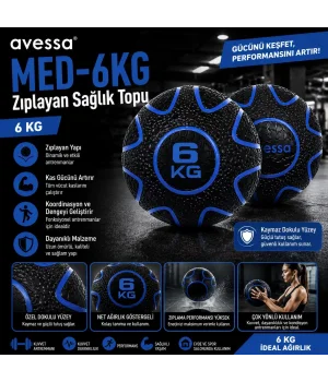 Avessa Med-6Kg Zıplayan Sağlık Topu 6 Kg