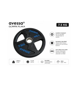 Avessa Op-7,5Kg Olimpik Plaka 7,5 Kg