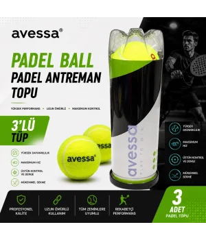 Avessa Padel-Ball Padel Antrenman Topu 3lü