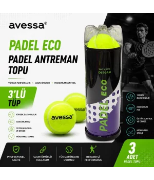 Avessa Padel-Eco Padel Antrenman Topu 3lü