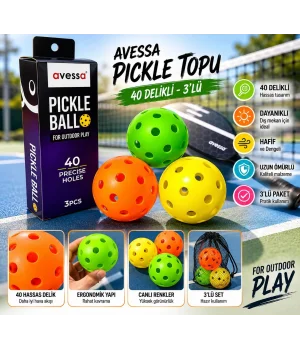 Avessa Pbal-400 Pıckle Topu 40 Delikli 3lü