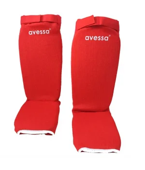 Avessa Rsg-100 MuayTai Ayak Kaval Koruyucu Kırmızı M Beden