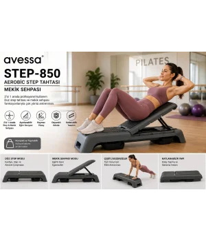 Avessa Step-850 Aerobic Step Tahtası-Mekik Sehpası