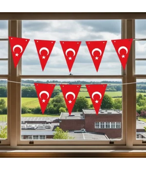 Ay Yıldız Üçgen Flama Süsleme Seti