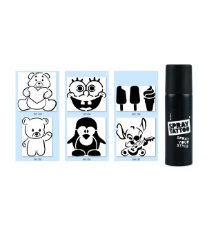 Ayıcık Geçici Sprey Dövme Seti Spray Tatto