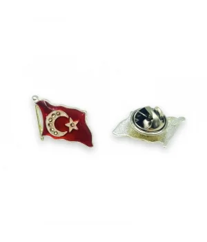 Ayyıldız Taşlı Türk Bayrak Rozeti