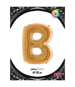 B Harf Altın Folyo Balon 40