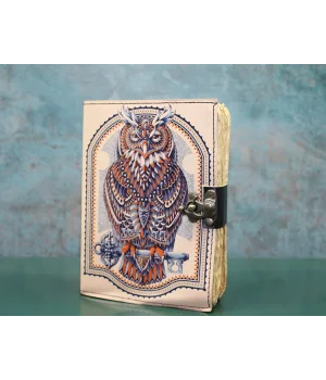 Baykuşlu Deri Defter Ksk3131