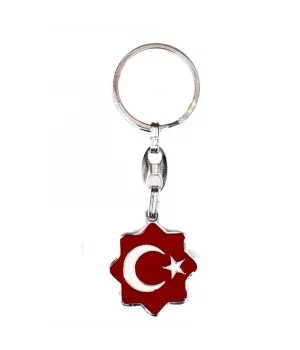 Bayrak baskılı Anahtarlık