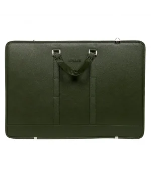 Bback Deri Körüklü Proje Resim Çantası 40x55 cm. HAKİ YEŞİL