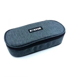 Bback Oval Kumaş Kalemlik / Kalem Kutusu FÜME
