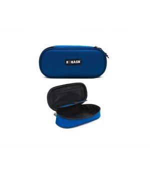Bback Oval Kumaş Kalemlik / Kalem Kutusu MAVİ