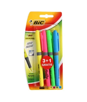 Bic Brite Liner Grip Fosforlu Kalem Seti Kalem Tipi 4Lü (824757)