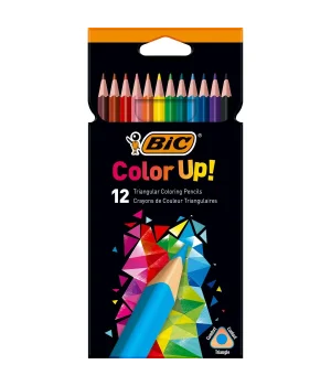 Bic Color Up Üçgen Kuru Boya Kalemi 12 Renk