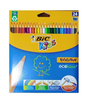 Bic Evolution Kuru Boya 24 Renk Karton Kutu (9375152)
