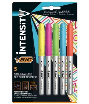Bic İntensity Permanent Markör Karışık 5Li (503927)