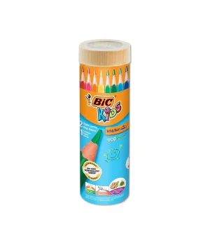 Bic Kids Evolution Triangle Üçgen Jumbo Boya Kalemi 12+1 Renk Metal Tüp