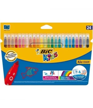 Bic Kids Kid Couleur Keçeli Boya Kalemi 24 Renk