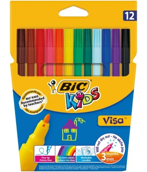 Bic Kids Visa Keçeli Boya Kalemi 12 Renk