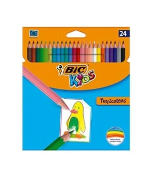 Bic Tropicolor Kuru Boya 24 Renk Karton Kutu (9375183)