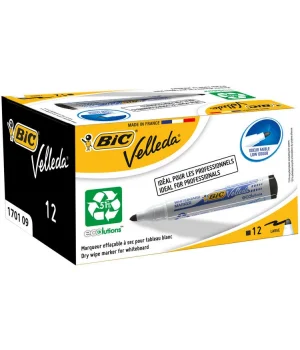 Bic Velleda 1701 Beyaz Tahta Kalemi Siyah 12li Kutu