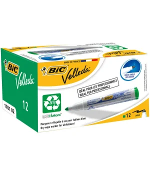Bic Velleda 1701 Beyaz Tahta Kalemi Yeşil 12li Kutu