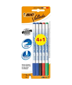 Bic Velleda 1721 Çocuk Tahta Kalemi 4+1 Blister