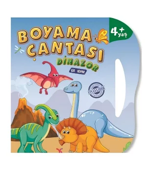 Boyama Çantası Çek Kopar Boyama Kitabı Dinozor