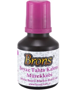 Brons Beyaz Tahta Kalemi Mürekkebi 30 cc. Pembe