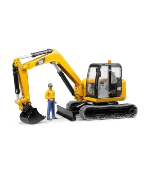 Bruder Cat Mini Ekskavatör Ve İnşaat İşçisi BR02466