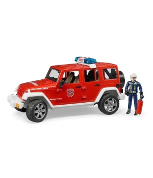Bruder Jeep Wrangler Rubicon İtfaiye Aracı Ve İtfaiyeci BR02528