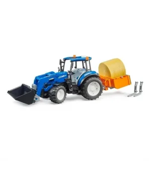 Bruder New Holland T5 120 Kepçeli Ataşman Setli