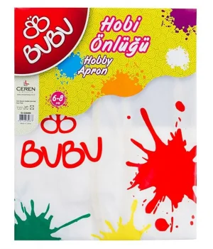 Bu-Bu Hobi Boyama Önlüğü 6-8 Yaş (BUBU-00006)