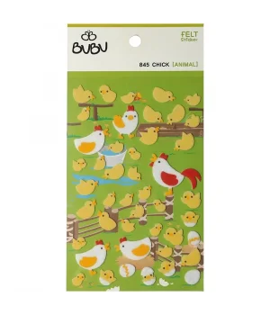 Bu-Bu Lüx Keçe Sticker Civcivler