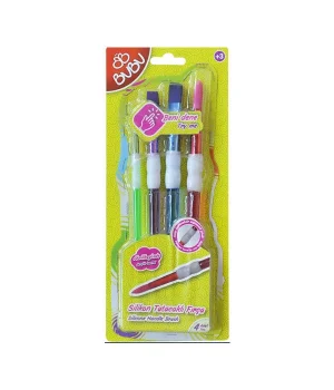 Bu-Bu Silikon Fırça Seti 4Lü (BUBU-FR0003)
