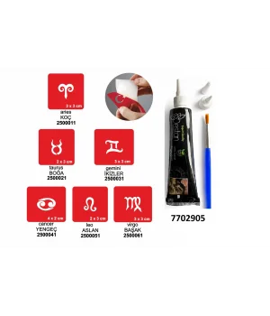 Burçlar Hint Kınası ile Geçici Dövme Yapma Seti