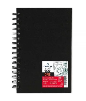Canson Art Book One Sert Kapak Spiralli Eskiz Çizim Defteri 100 gr. 14x21.6 cm. 80 Sayfa