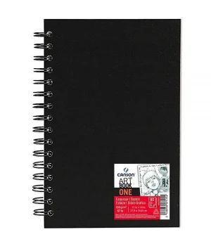 Canson Art Book One Sert Kapak Spiralli Eskiz Çizim Defteri 100 gr. 27.9x35.6 cm. 80 Sayfa