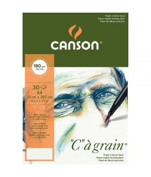Canson Ca Grain İnce Dokulu Eskiz Çizim Defteri 180 gr. A4 30 Sayfa