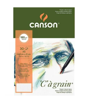 Canson Ca Grain İnce Dokulu Eskiz Çizim Defteri 180 gr. A5 30 Sayfa